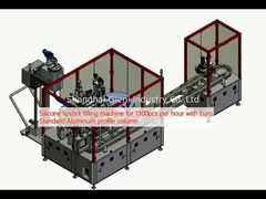 Μηχανή συμπλήρωσης κραγιόν από σιλικόνη για 1300pcs ανά ώρα με Euro Standard Αλουμινίου στήλη προφίλ