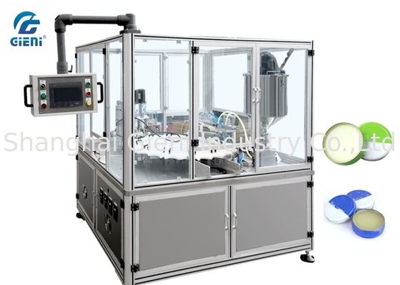 Capper ελέγχου PLC τύπων εμβόλων για τη μηχανή πλήρωσης βαζελίνης με το υλικό ανοξείδωτου