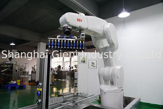 Γραμμή παραγωγής ABB Robot Full Automatic Lip Gloss Mascara Filling Capping Machine