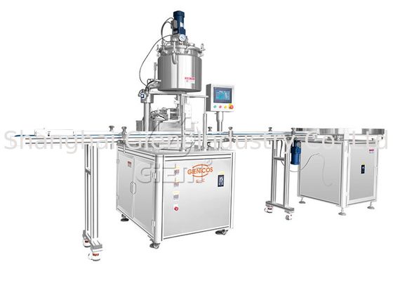 καλλυντική μηχανή πλήρωσης κρέμας 45pcs/Min 100ml Concealer με την ανύψωση ακροφυσίων