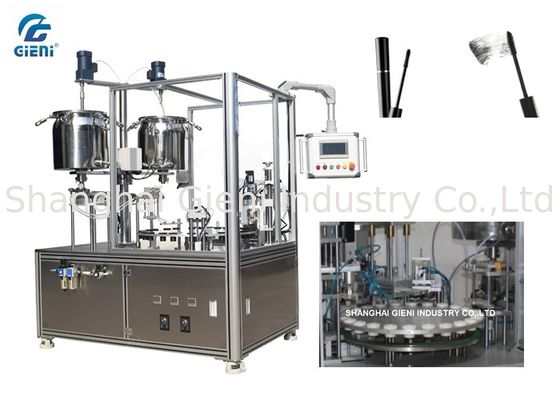 Περιστροφικό Mascara τύπων ανοξείδωτο μηχανών πλήρωσης με τη βούρτσα που παρεμβάλλει τη συσκευή