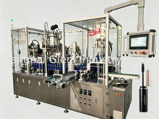 JQH-02 High Speed ​​Lipgloss Filler &amp; Capper | Περιστροφικό σύστημα 80 ΤΕΜ/MIN | Μηχανήματα Συσκευασίας Καλλυντικών