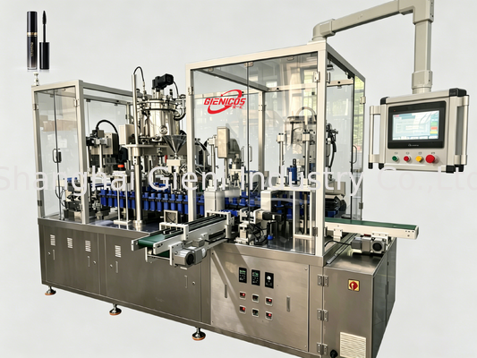 JQH-02 High Speed Lipgloss Filling Machine 80 PCS/MIN με κατασκευή SUS304 και σέρβο γεμιστήρα με έμβολο