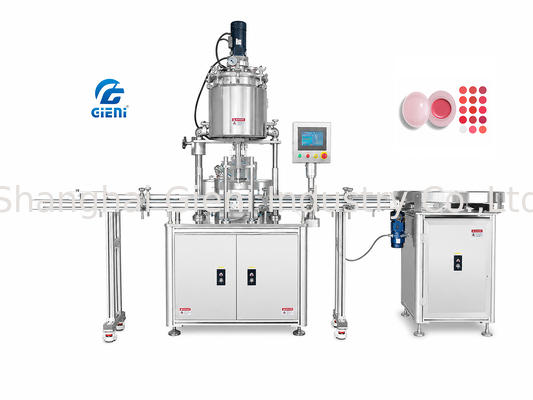 EGR-DH-HF Διπλή Ημιαυτόματη Μηχανή Θερμής Γεμίσεως για Κοσμητικά Σωληνάρια 5-200ml Χειροκίνητη Λειτουργία