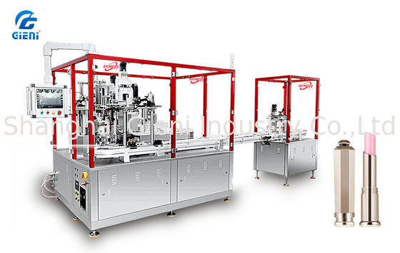 Γραμμική Μηχανή Γεμίσματος Μασκαράς 12 Πιστόνων με Εφοδιασμό. 84 PCS/Min.